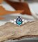 Kite cut Alexandrite engagement ring, vintage white gold ring, Marquise cut moissanite cubic zirconia wedding ring, promise bridal ring product 1